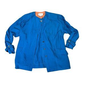 Vintage Schrader Separates 100% Silk Jacket Women’s Size 8 Button Front Blazer